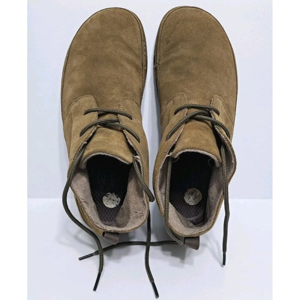 Chaco Men’s Size 11 Paonia Chukka Boots Earth Brown Suede Wool Blend Lining
